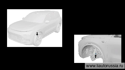 Блок датчика ускорения — расположение