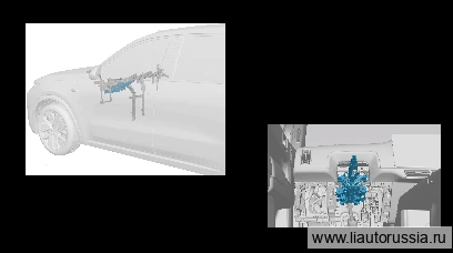Рулевая колонка с электроприводом регулировки в сборе — расположение