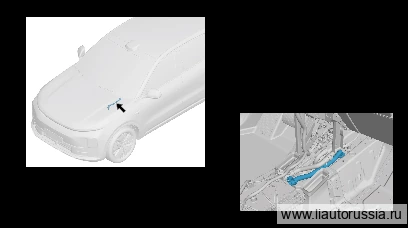 Отводящая трубка ADAS — расположение
