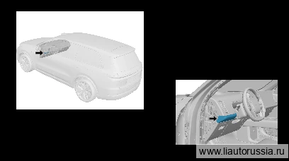 Левая облицовка-накладка панели приборов в сборе — расположение