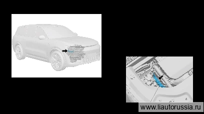 Правый кронштейн опоры силового агрегата — расположение